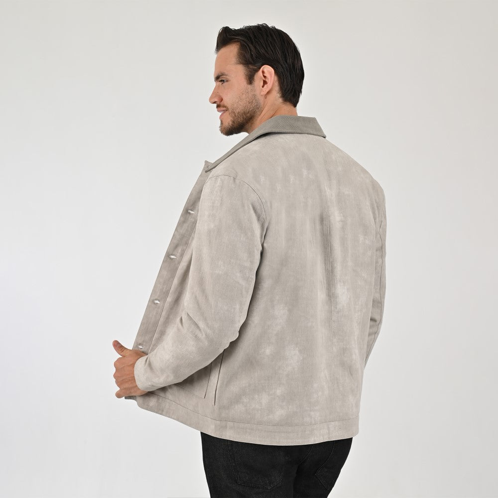 Chamarra Para Caballero Regular Fit 5902 Gris
