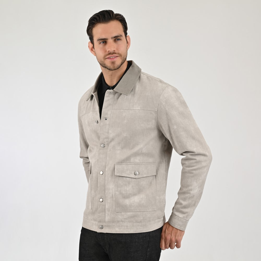 Chamarra Para Caballero Regular Fit 5902 Gris