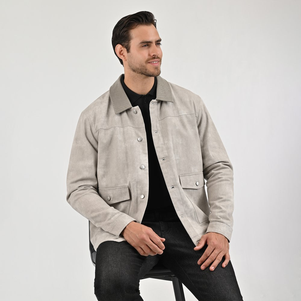Chamarra Para Caballero Regular Fit 5902 Gris