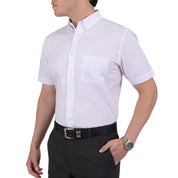 Camisa Casual Yale Manga Corta Lisa Regular Fit 2202