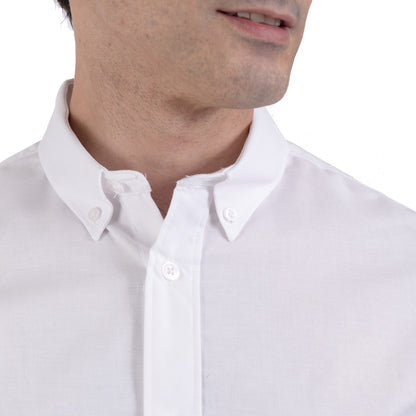 Camisa Casual Yale Manga Corta Tela Oxford Classic Fit 3216