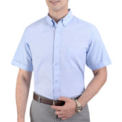 Camisa Casual Yale Manga Corta Tela Oxford Classic Fit 3216