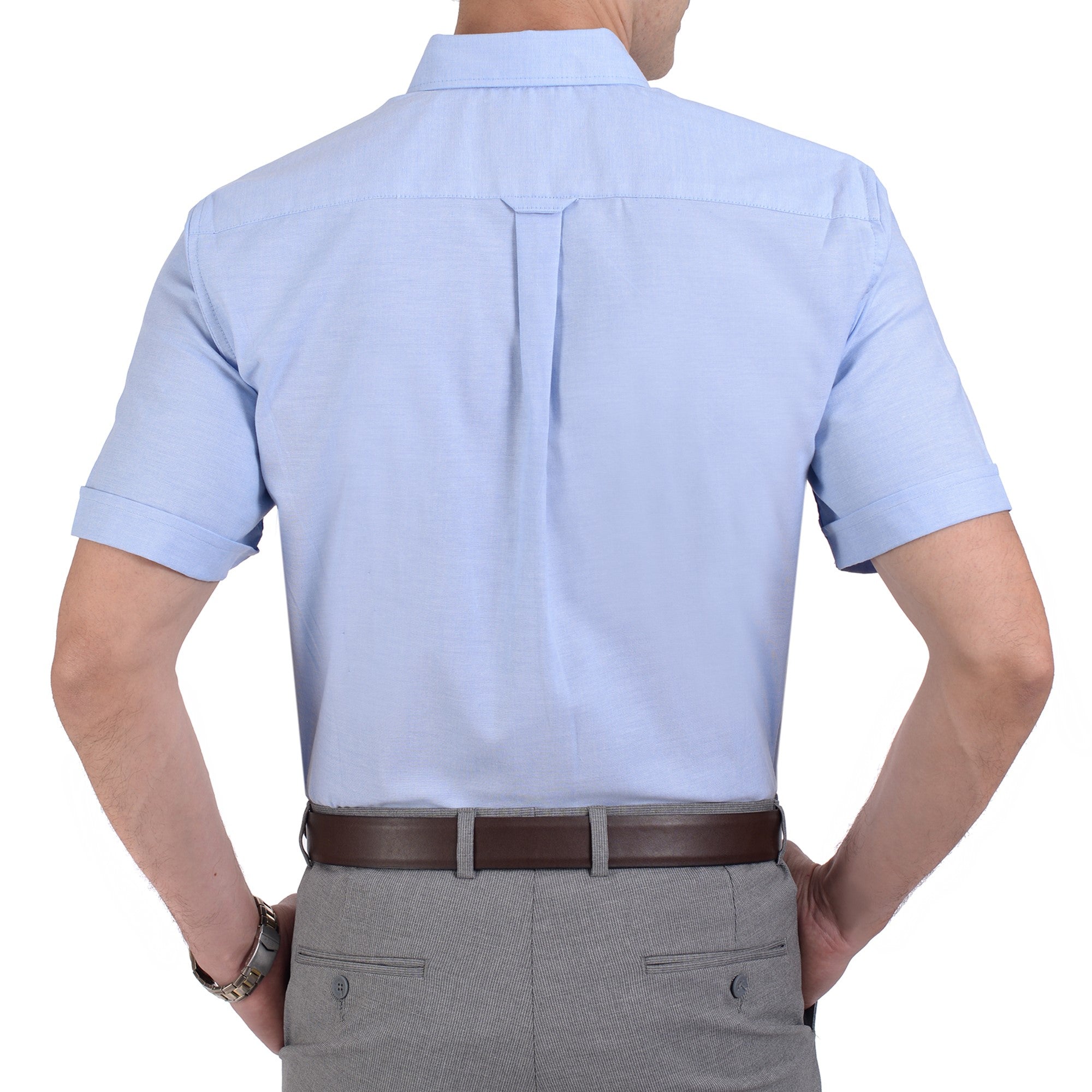 Camisa Casual Yale Manga Corta Tela Oxford Classic Fit 3216