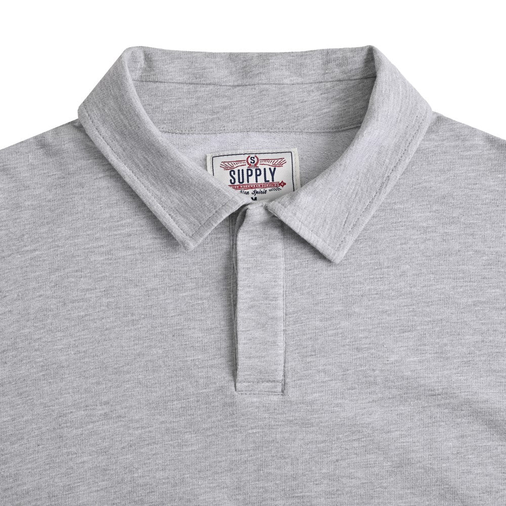 Playera Caballero Supply Company Cuello Polo Manga Larga Regular Fit 7085 Gris