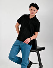 Camisa Caballero Supply Company Manga Larga Slim Fit 4551 Negro