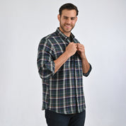 Camisa Yale Para Caballero Manga Larga Regular Fit 5373 Vino