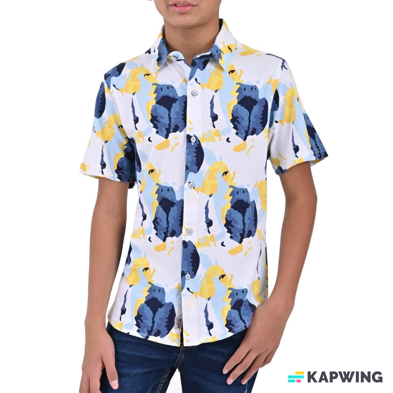 Camisa Boys Supply Fit 6915 Gris Acero