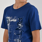 Playera Yale Boys Cuello Redondo Manga Corta Fit 6961 Marino