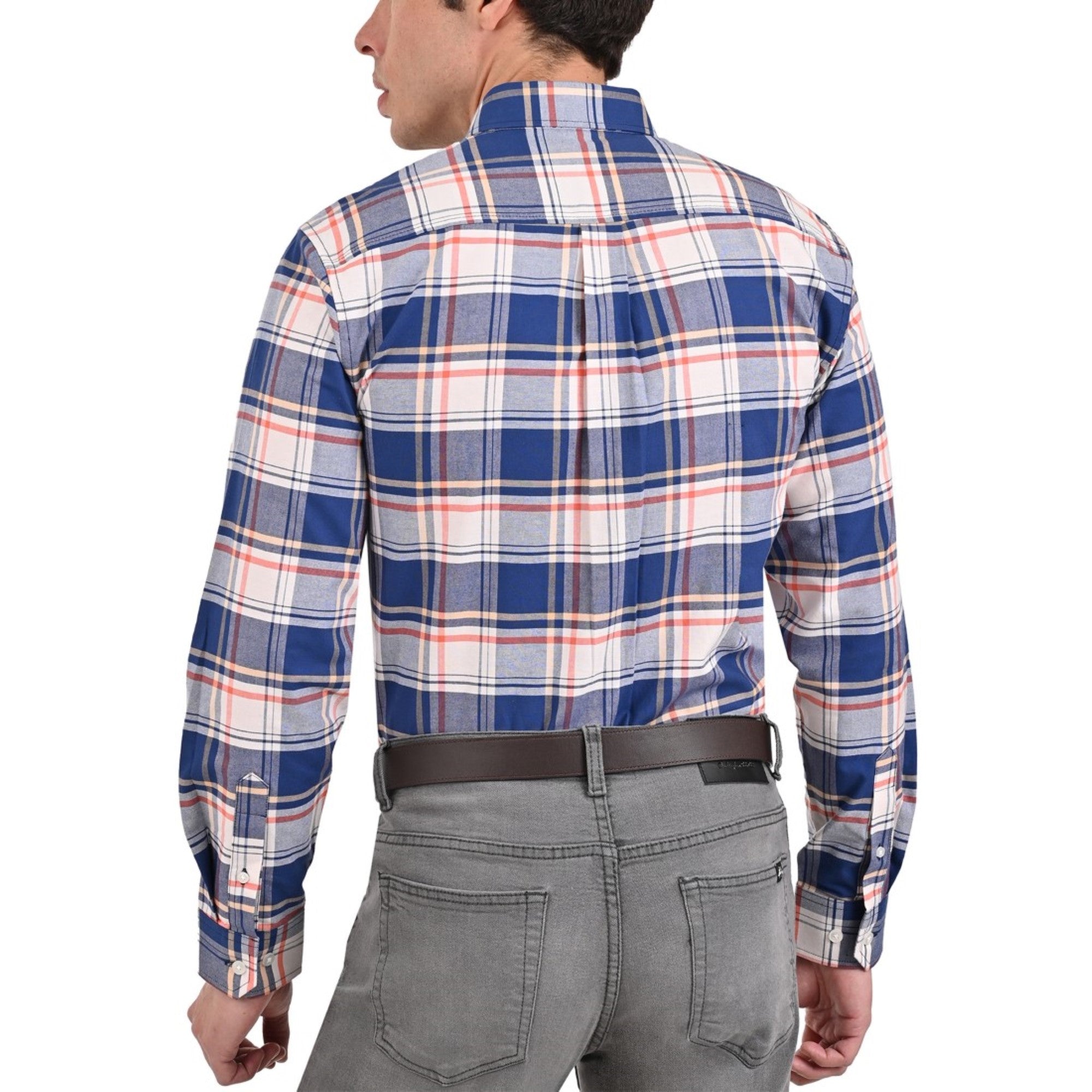 Camisa Buckingham Regular Fit Manga Larga 3695