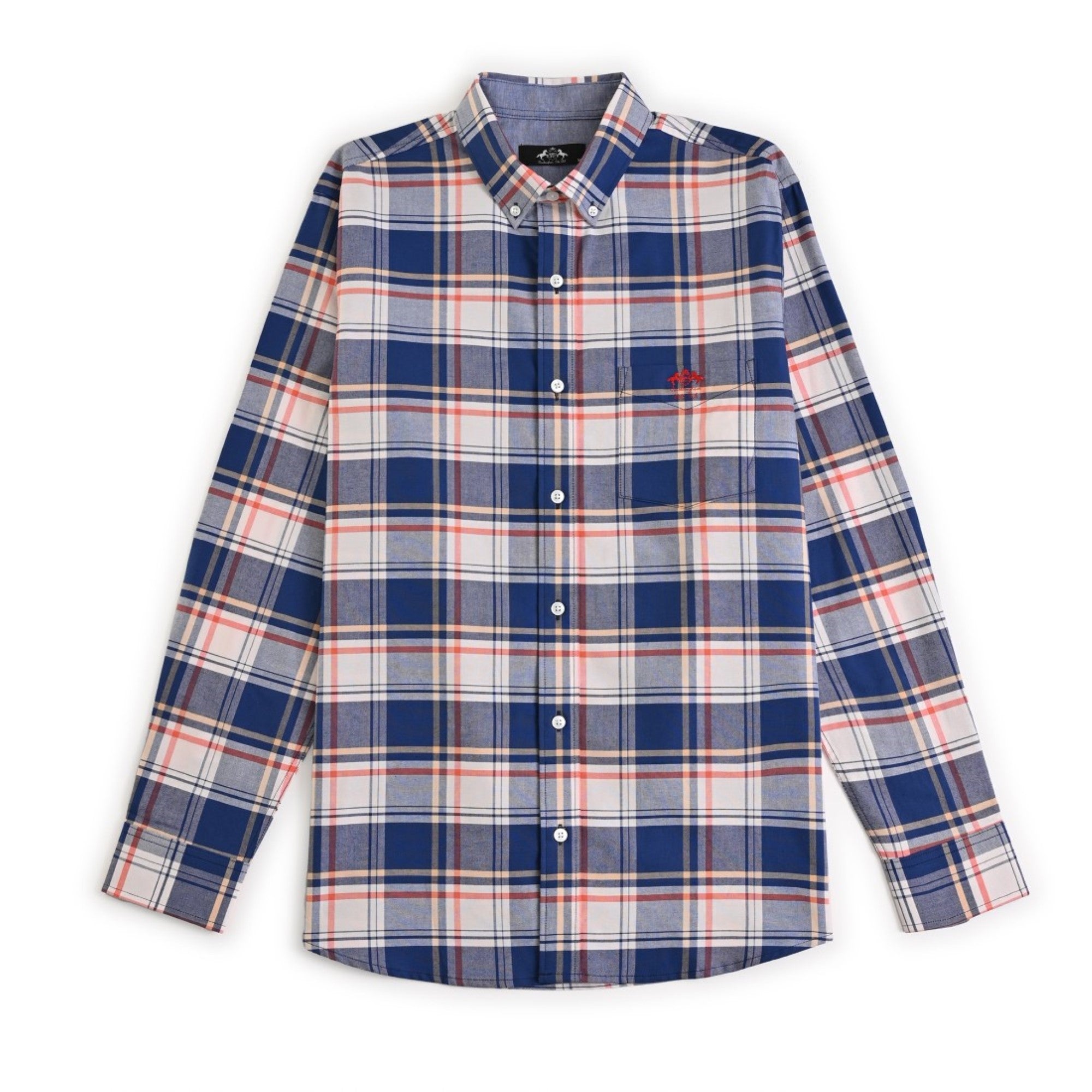 Camisa Buckingham Regular Fit Manga Larga 3695