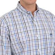 Camisa Buckingham Regular Fit Botón Oculto 3780