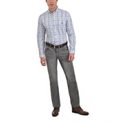 Camisa Buckingham Regular Fit Botón Oculto 3780