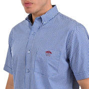 Camisa Buckingham Regular Fit Manga Corta 3701