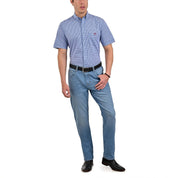 Camisa Buckingham Regular Fit Manga Corta 3701