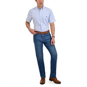 Camisa Buckingham Regular Fit Manga Corta 3777