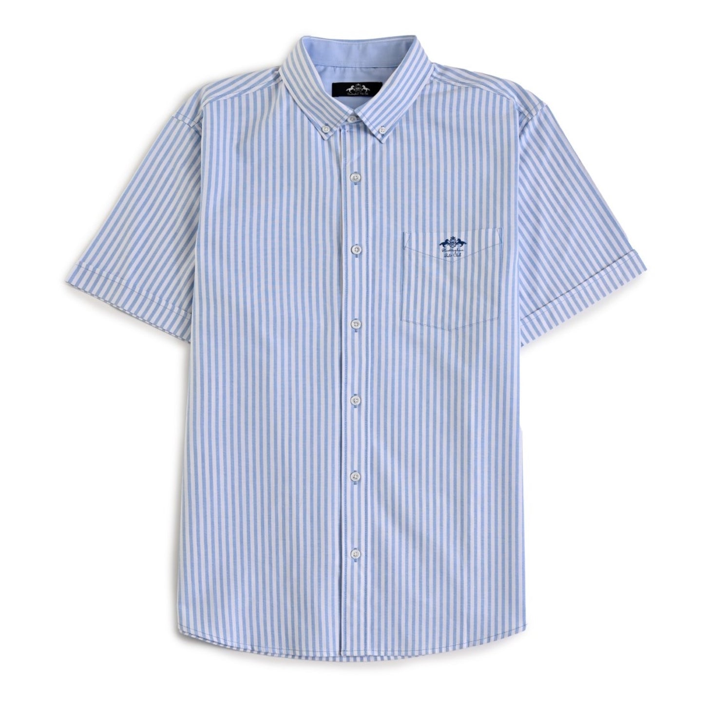 Camisa Buckingham Regular Fit Manga Corta 3777