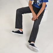 Pantalón de Mezclilla Yale Boys Slim Fit 2944 Gris Oxford