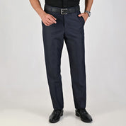 Pantalón de Vestir Yale para Caballero Cintura Ajustable Classic Fit 4697 Marino