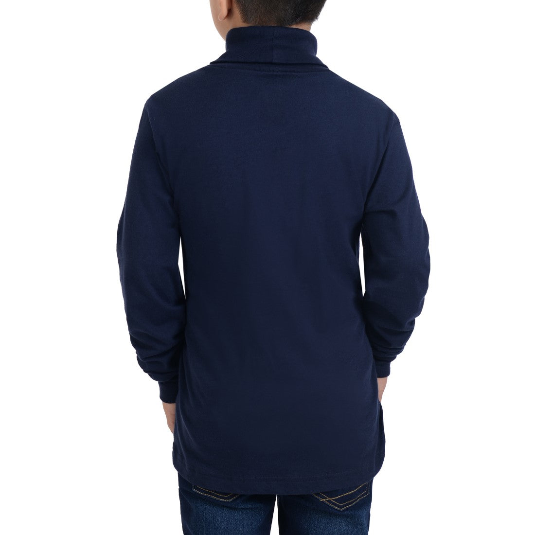 Playera Yale Boys Cuello Redondo Manga Larga Fit 6960 Marino