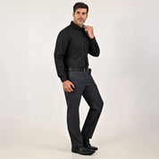 Camisa Yale Collection Para Caballero Manga Larga Slim Fit 4604 Negro
