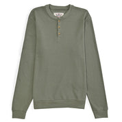 Playera Caballero Supply Company Manga Larga Cuello Henley Slim Fit A909 Verde Militar