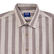 Camisa Yale Para Caballero Manga Corta Regular Fit 4748 Cocoa