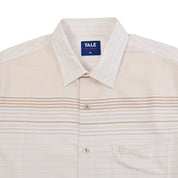 Camisa Yale Para Caballero Cenefa Manga Corta Classic Fit 4713 Beige