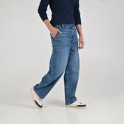 Jeans Baggy Supply Para Caballero Corte Relajado 2384 Azul Zafiro