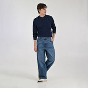 Jeans Baggy Supply Para Caballero Corte Relajado 2384 Azul Zafiro
