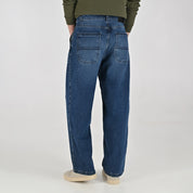 Jeans Baggy Supply Para Caballero Corte Relajado 2384 Azul Marino Entintado