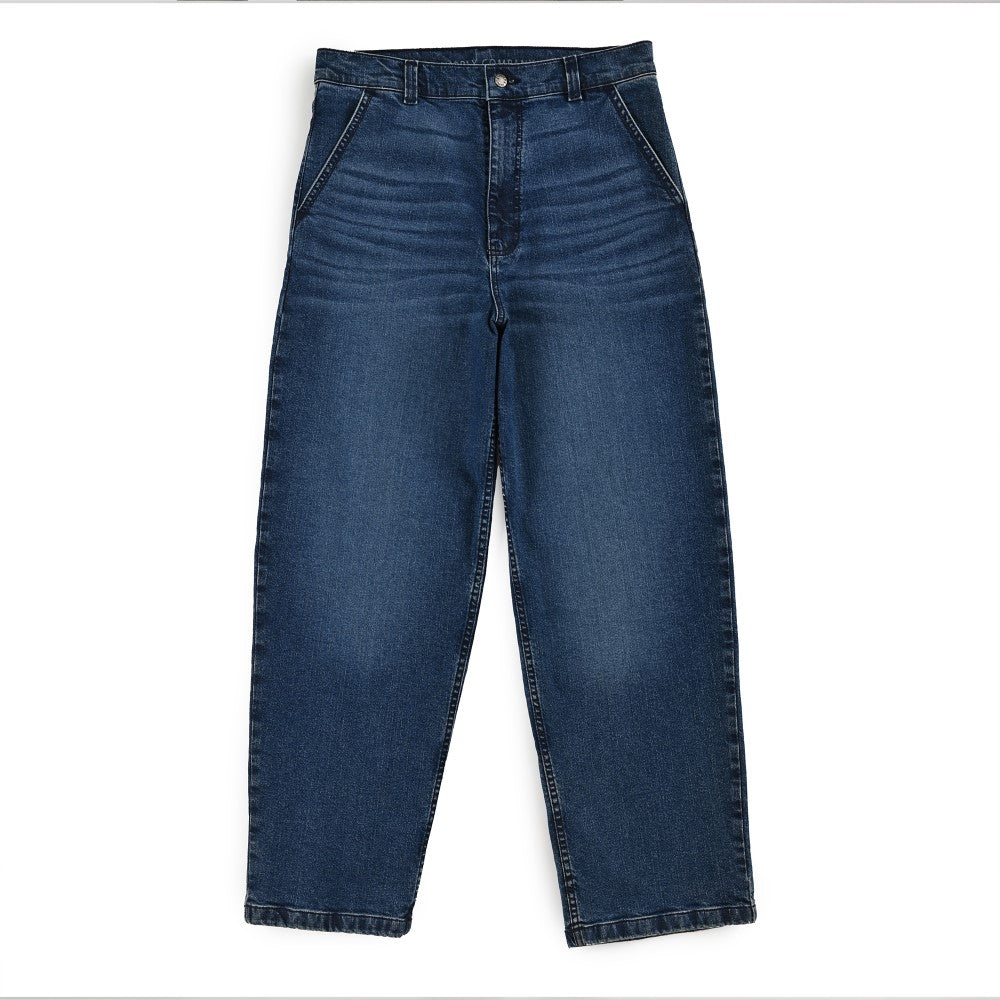 Jeans Baggy Supply Para Caballero Corte Relajado 2384 Azul Marino Entintado