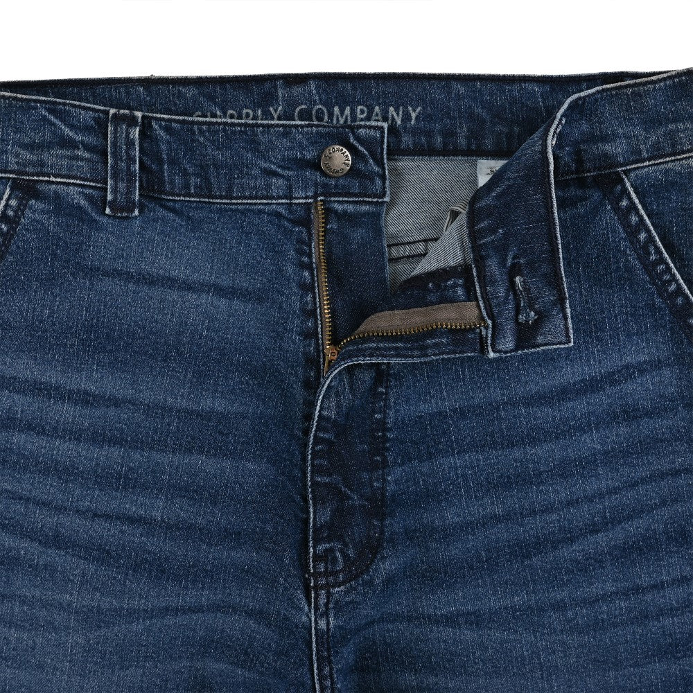 Jeans Baggy Supply Para Caballero Corte Relajado 2384 Azul Marino Entintado