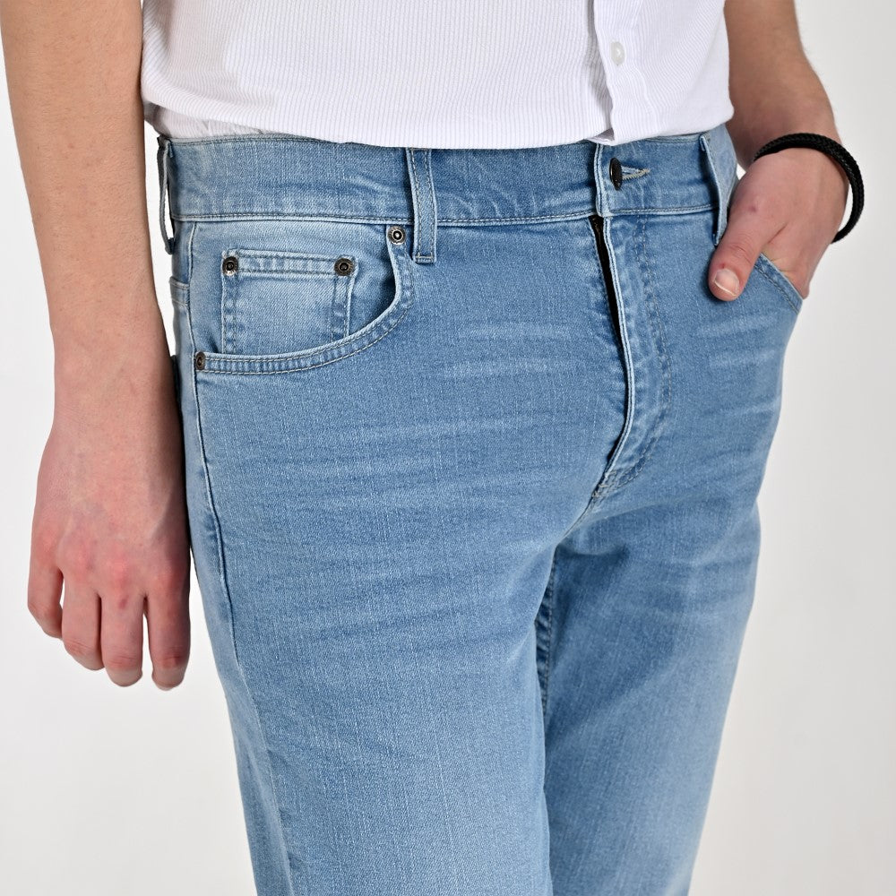 Jeans Supply Para Caballero Slim Fit 2384 Azul Plumbago