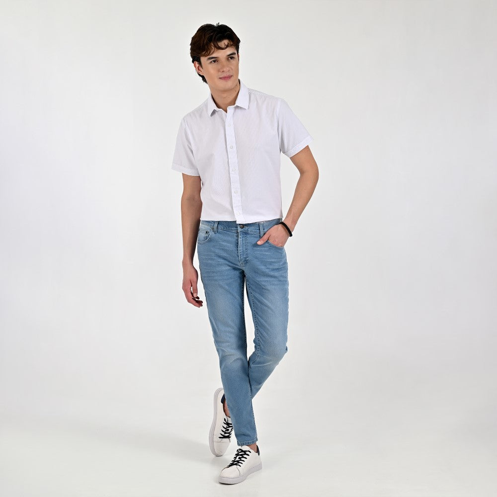 Jeans Supply Para Caballero Slim Fit 2384 Azul Plumbago