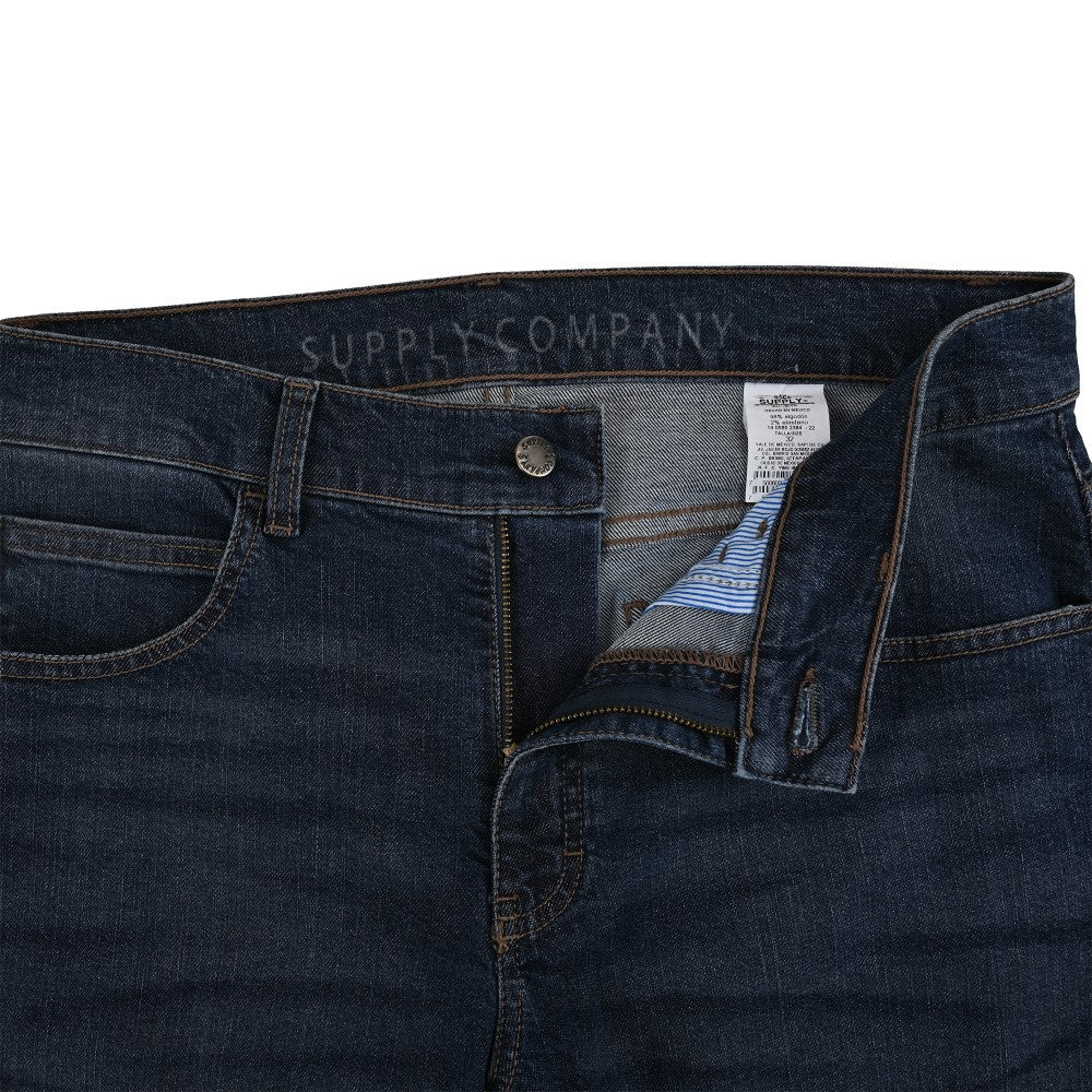 Jeans Supply Para Caballero Regular Fit 2384 Azul Marino Entintado