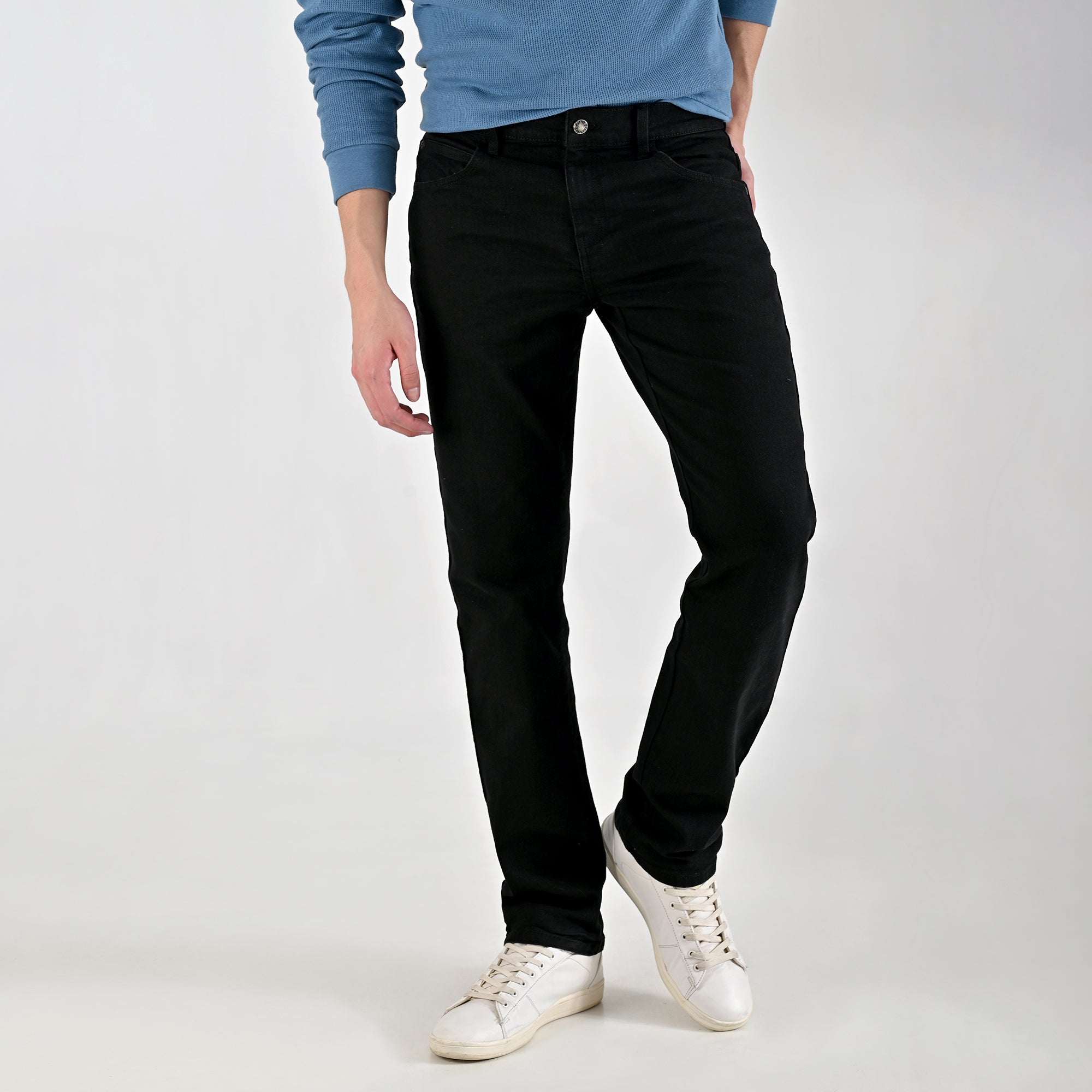 Pantalón de Mezclilla Supply Regular Fit 2944 Negro