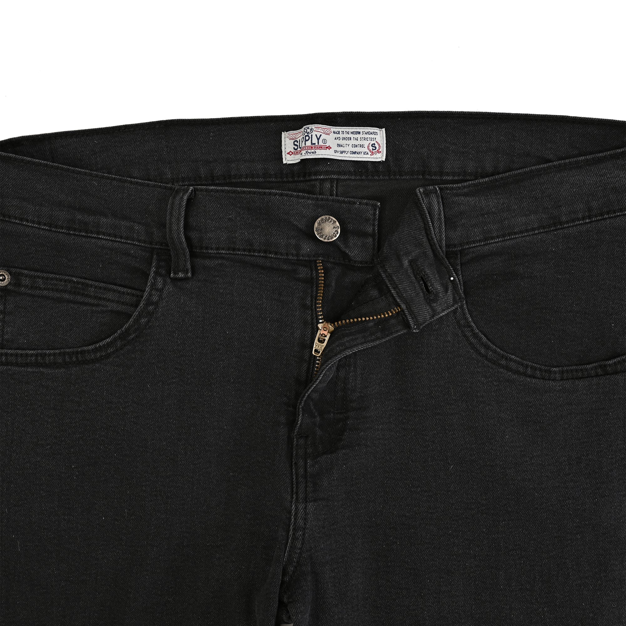 Pantalón de Mezclilla Supply Regular Fit 2944 Negro