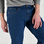 Pantalón de Mezclilla Supply Regular Fit 2944 Azul Petroleo