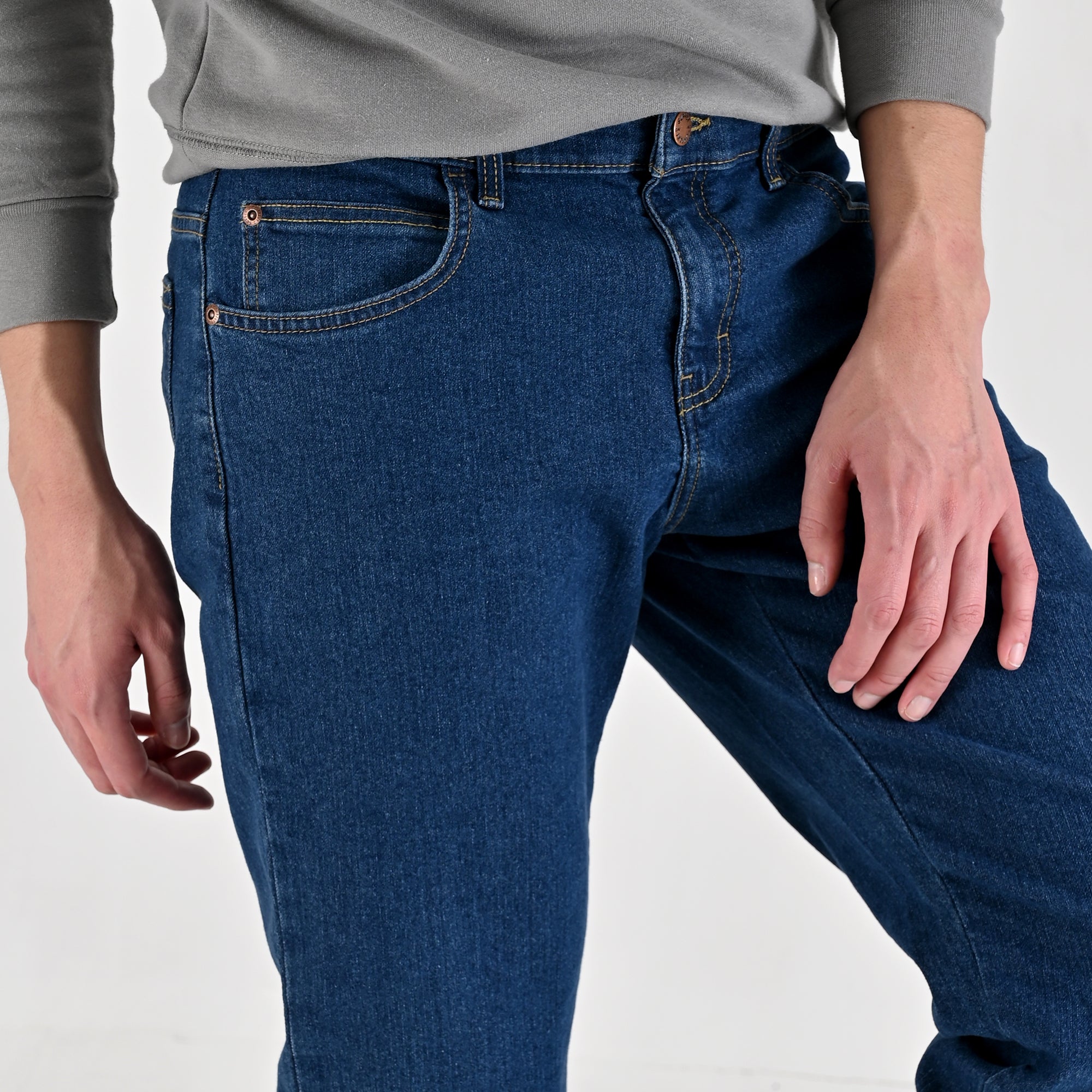 Pantalón de Mezclilla Supply Regular Fit 2944 Azul Petroleo