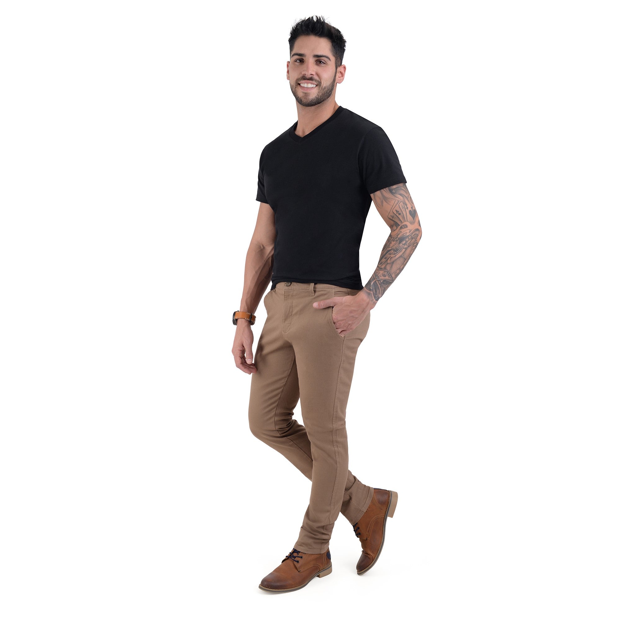 Pantalón  Casual Supply Gabardina Slim Fit 0995