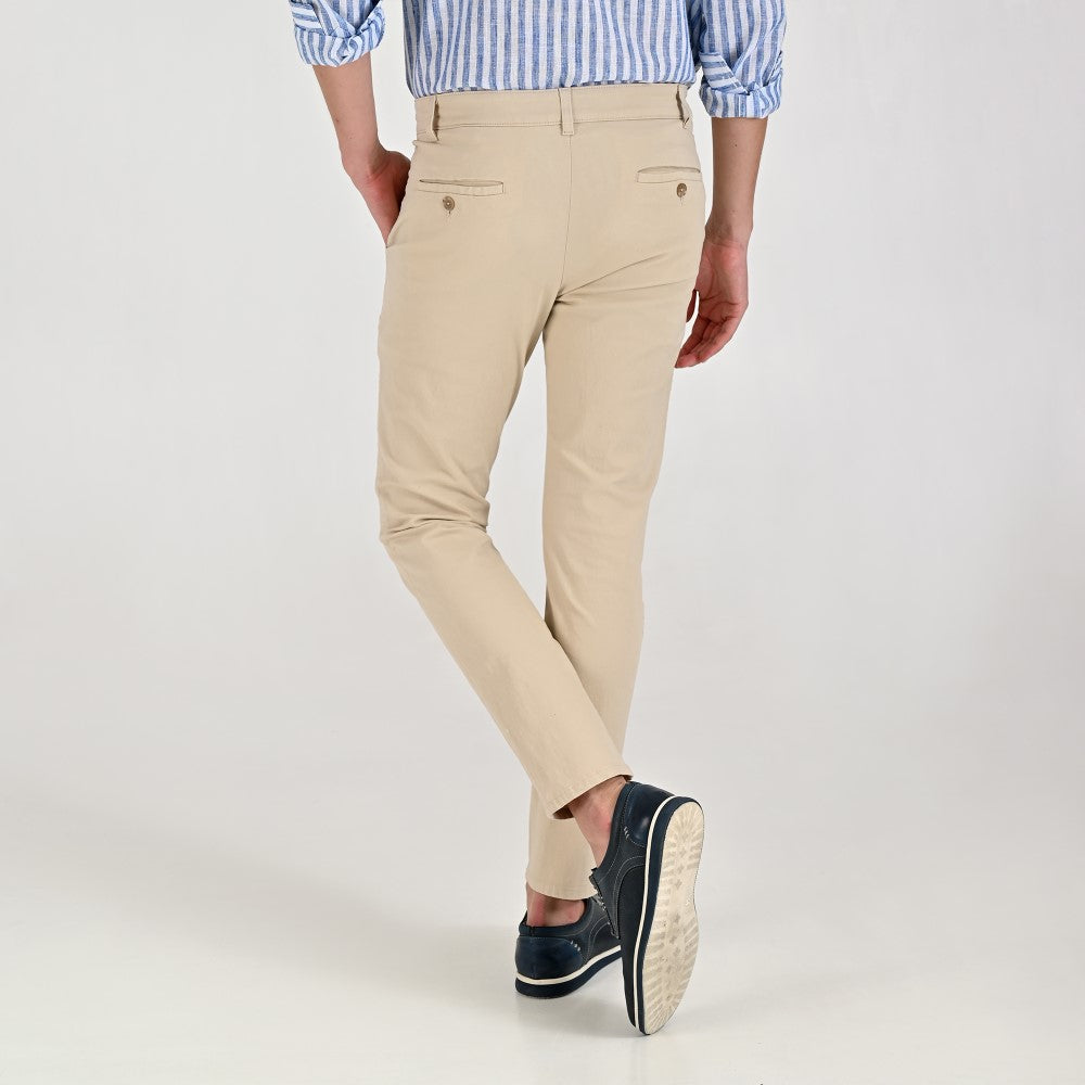 Pantalón Casual Supply Para Caballero Slim Fit A538 Beige Claro
