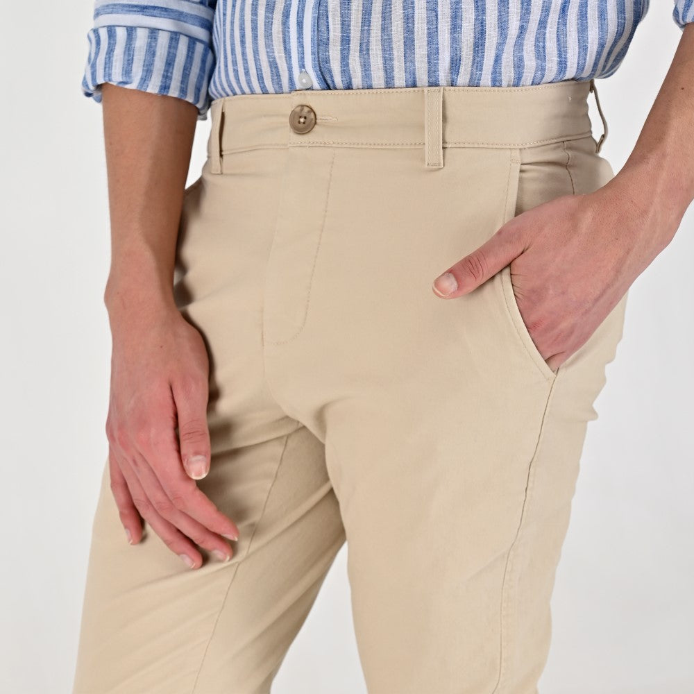 Pantalón Casual Supply Para Caballero Slim Fit A538 Beige Claro