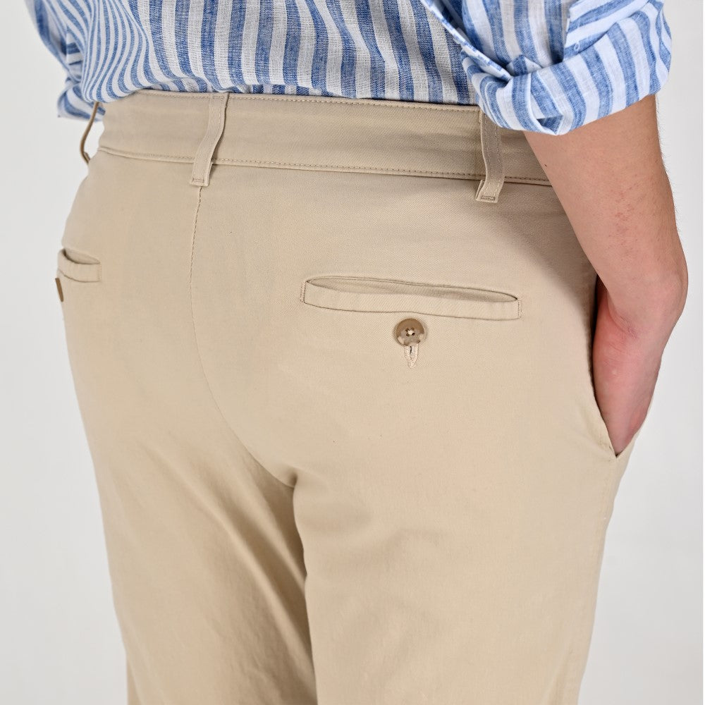 Pantalón Casual Supply Para Caballero Slim Fit A538 Beige Claro