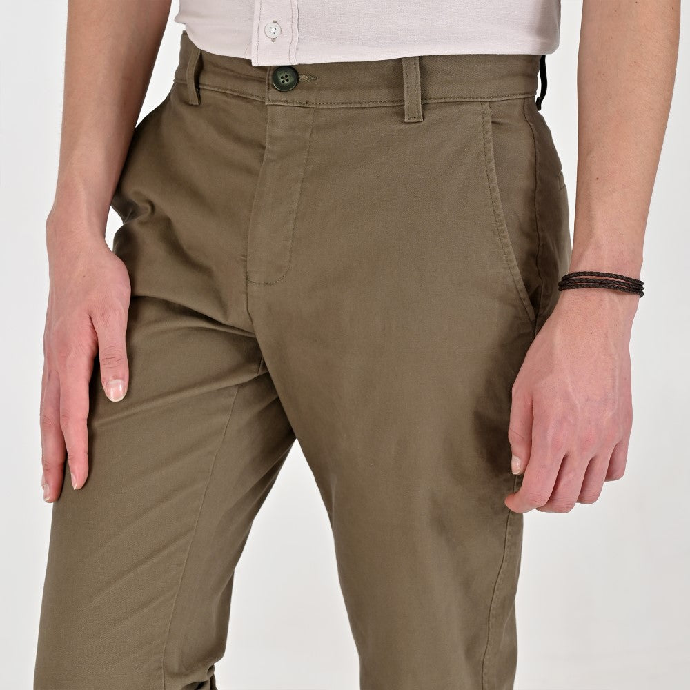 Pantalón Casual Supply Para Caballero Slim Fit A538 Verde