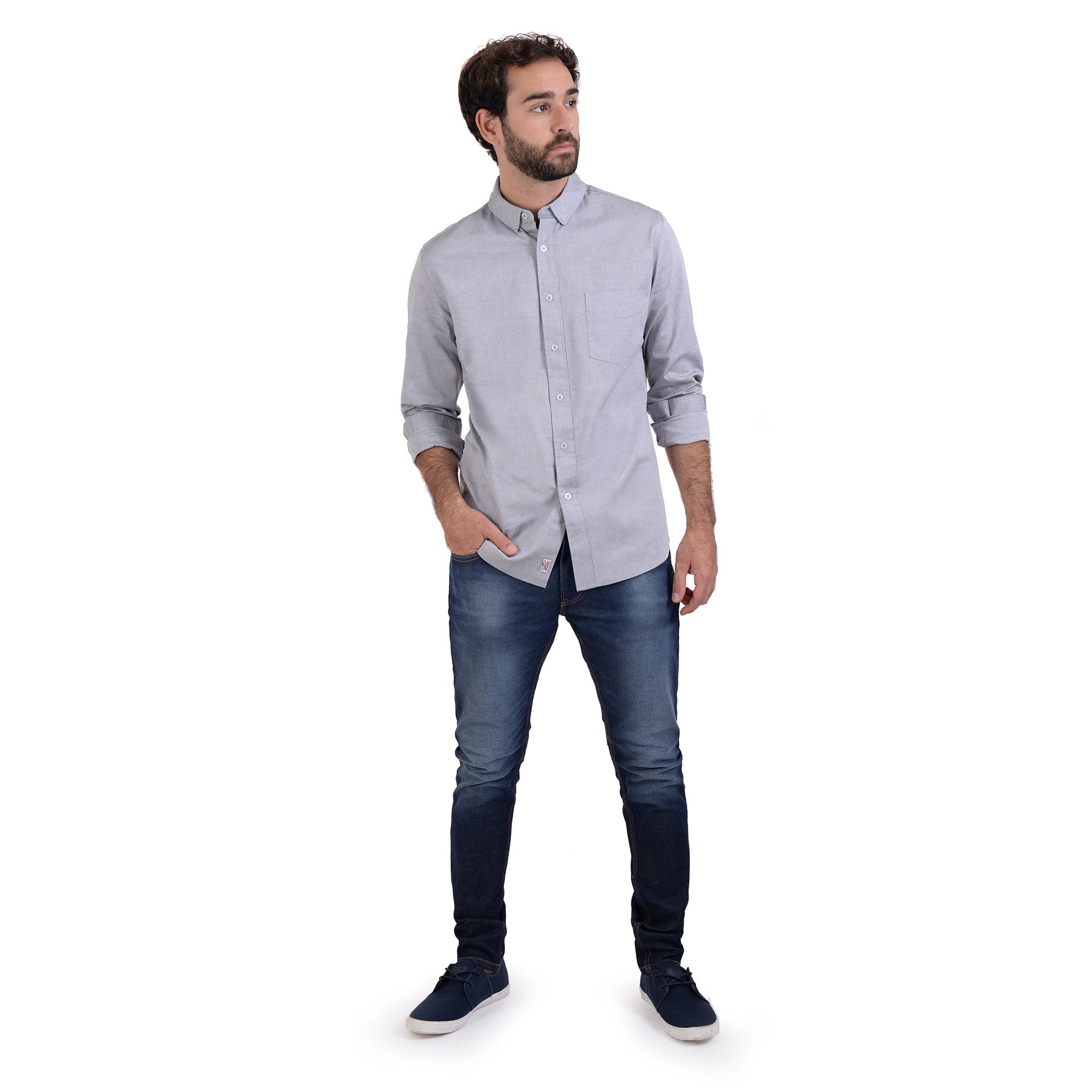 Camisa Supply Manga Larga Slim Fit 6602