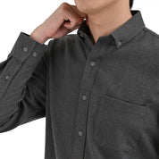 Camisa Supply Para Caballero Manga Larga Slim Fit 7975 Gris Oxford
