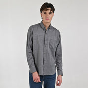 Camisa Supply Para Caballero Manga Larga Slim Fit 7976 Negro