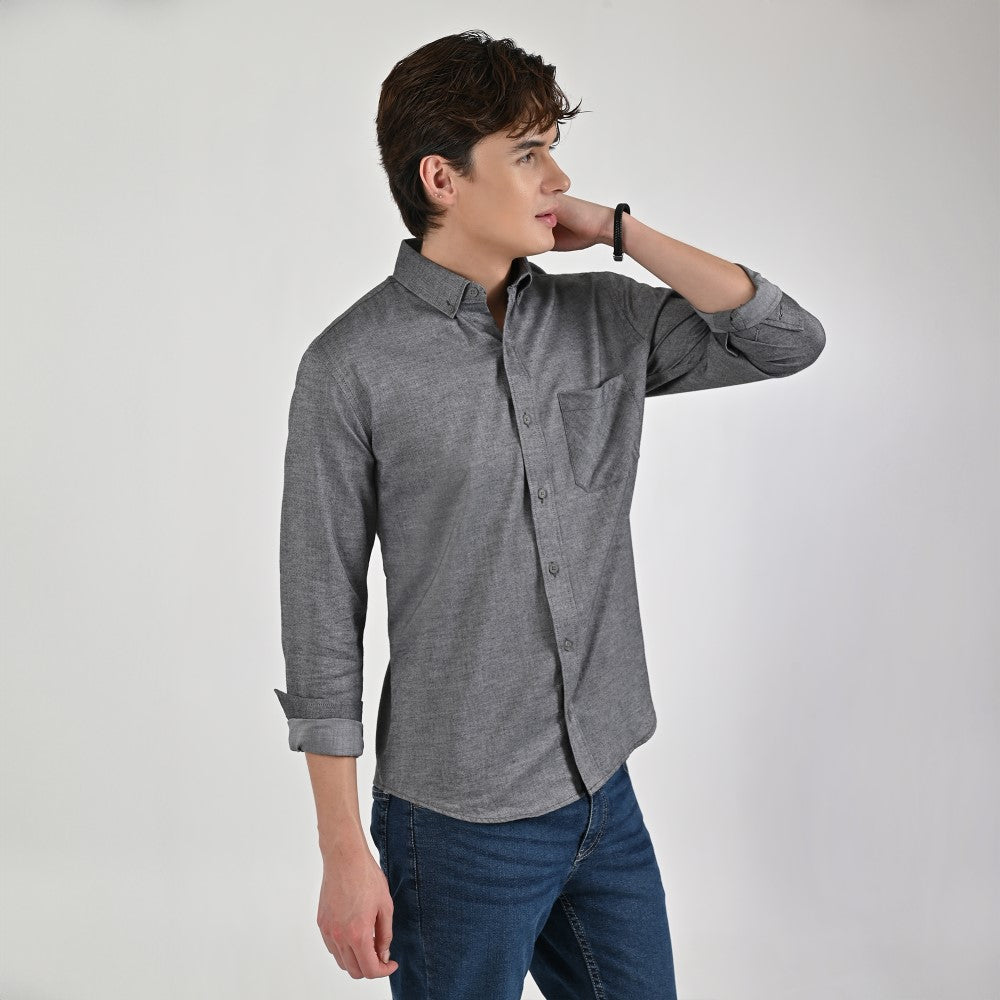 Camisa Supply Para Caballero Manga Larga Slim Fit 7976 Negro