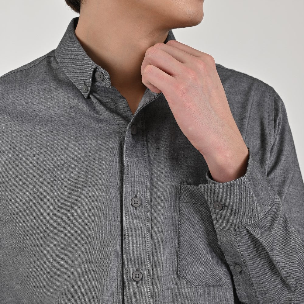 Camisa Supply Para Caballero Manga Larga Slim Fit 7976 Negro