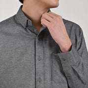 Camisa Supply Para Caballero Manga Larga Slim Fit 7976 Negro